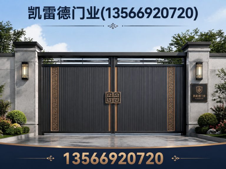 婺城区不锈钢烤漆大门展示图